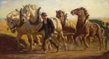 Julius Paul Junghanns, PEASANT WITH CARRIAGE AND FOUR