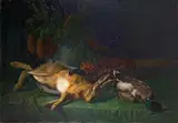 Gustav Mesmer, HUNTING STILL LIFE, Oil on canvas