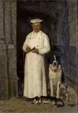 Emil Rudolf Weiss, THE BREAK OF THE COOK, Oil on canvas