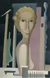 Max Ackermann, Untitled (Figural Composition), Oil on wood