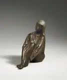 Small seated Figure in a Shirt by Gerhard Marcks, Gerhard Marcks, Work diary plaster/bronze nr, sold Dec 2009