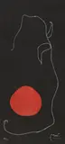 Oiseau devant le soleil by Joan Miró, Color lithograph after a work of the artist. On sturdy wave paper, sold Dec 2009
