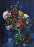 Max Pechstein, Flower Still-Life with Chinese Buddah, Oil on canvas