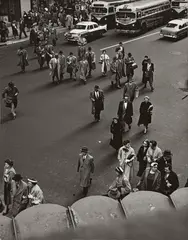 MIDTOWN, MANHATTAN by Clemens Kalischer, Vintage gelatin silver print, sold Dec 2009