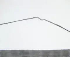 Anna-Eva Bergman, Montagne Blanche, Oil and silver-bronze on canvas