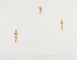 Norbert Bisky, Du schaffst den Durchbruch (You'll make the Breakthrough), Watercolor and pencil on textured wove paper