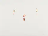 Norbert Bisky, Bloß abtauchen (Just go under), Watercolor and pencil on textured wove paper