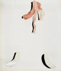 Francesco Clemente, Il Parto della banana, Mixed media on canvas