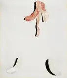 Francesco Clemente, Il Parto della banana, Mixed media on canvas
