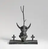 Walter Dahn, Die natürliche Dreifaltigkeit (The Natural Trinity), Bronze with black-green patina ca