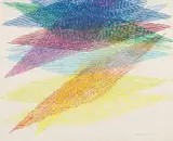 Untitled by Piero Dorazio, Watercolor on textured handmade paper, sold Dec 2009