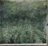 Untitled (View from a Berlin Window onto Green) by Klaus Fußmann, Oil on canvas, sold Dec 2009