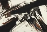 Untitled by Karl Otto Götz, Gouache on smooth cardboard, sold Dec 2009