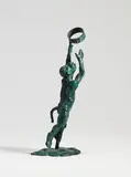 Jörg Immendorff, Ape with Ring, Bronze with green patina height ca