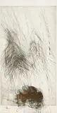 Rolf Iseli, Untitled (Périgord), Mixed media and earth over drypoint on wove paper