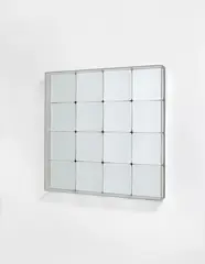 Untitled by Adolf Luther, Mirror object with 16 concave quadratic mirros each ca, sold Dec 2009