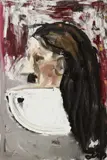 Jonathan Meese, Klobecken mit Adolf (Meconan) / Toilet Bowl with Adolf (Meconan)