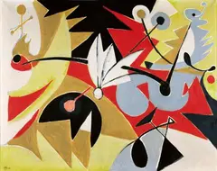 Untitled by Ernst Wilhelm Nay, Oil on canvas, sold Dec 2009