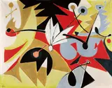 Untitled by Ernst Wilhelm Nay, Oil on canvas, sold Dec 2009
