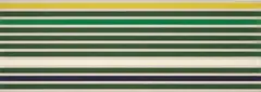 Shadow Line by Kenneth Noland, 1968, silkscreen on canvas laminated to board, sold Dec 2009