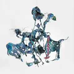 Bernard Schultze, Untitled (Migof), Wire sculpture made from wire mesh, oil, plaster, textiles and paper height ca
