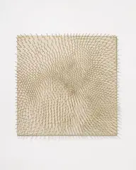 Günther Uecker, Untitled, Oil over nails on canvas on wood