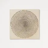 Zero Garden by Günther Uecker, Nails and dispersion on canvas on wood, sold Dec 2009