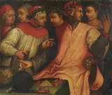 Italian School 16th century, GATHERING OF POETS, Oil on canvas