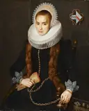 PORTRAIT OF A LADY by circle of Cornelis de Vos, Oil on panel, sold Nov 2009