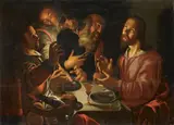 copy after Peter Wtewael, THE SUPPER AT EMMAUS, Oil on panel
