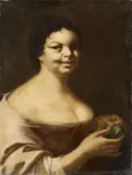 Spanish School, second half 17th century, DWARF WITH FIG, Oil on canvas (relined)