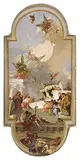 Giovanni Battista Tiepolo, INSTITUTION OF THE ROSARY, Oil on cardboard mounted on wood