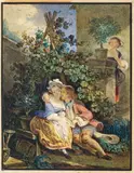 French School 18th century, GALLANT SCENE