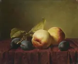Johann Wilhelm Preyer, FRUIT STILL LIFE, Oil on canvas (relined)