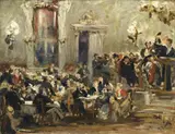 Ferdinand Brütt, CONCERT, Oil on canvas