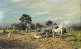 Karl Stuhlmüller, POTATO HARVEST IN THE PRE-ALPS