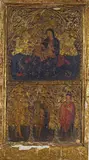 THE VIRGIN WITH CHILD AND SAINTS by Italian School 15th century, Oil on panel, sold Oct 2009