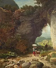 Peter Bücken, THE FELSENTOR AT THE WILDE KAISER IN TYROL, Oil on canvas