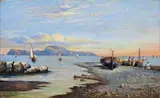 Consalvo Carelli, FISHING BOATS AT CAPRI
