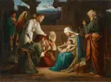 Friedrich Geselschap, THE ADORATION OF THE SHEPHERDS, Oil on canvas
