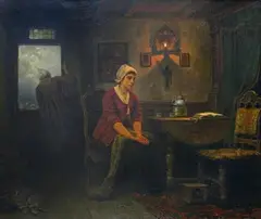 Rudolf Jordan, EXPECTATION, Oil on canvas