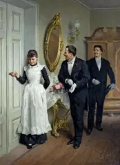 Georg Knorr, THE CONGRATULANTS, Oil on canvas