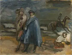 Charles Crodel, On the Beach, Oil on canvas