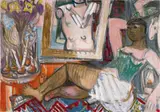 Charles Crodel, Liegende und Torso (Reclining figure and Torso)