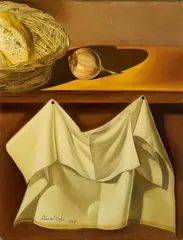 Nature morte au drapé blanc (Still Life with White Cloth) by Salvador Dalí, Oil on canvas, sold May 2009
