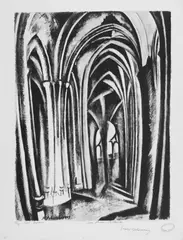 Saint-Séverin by Robert Delaunay, Lithograph on Rives wove paper, sold May 2009