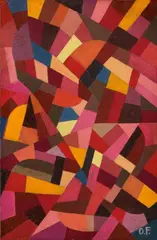 Otto Freundlich, Composition, Gouache (Tempera) over pencil on cardboard
