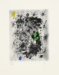Constellations. by Joan Miró, Portfolio with 1 color lithograph and 22 colored reproductions, text by André Breton, published by Pierre Matisse, New Y, sold May 2009