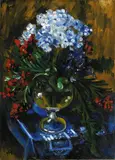 Max Pechstein, Blumenstilleben in Balustervase (Still-Life with Flowers in a Vase), Oil on canvas
