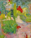 Walter Ophey, Parklandschaft mit Anthurien (Park with Anthurium), Oil on canvas